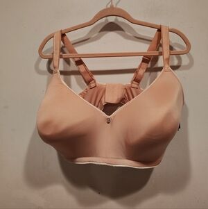 Adore Me NWT Women's Demi Wireless T-shirt Bra Misty Rose Sz 42H Adjustable
